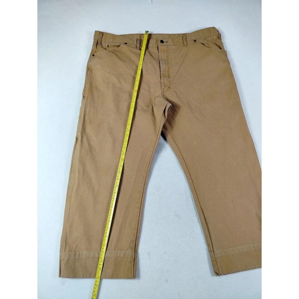 Dickies‎ Carpenter Pants Mens 44x30 Beige Canvas Workwear Utility Heavyweight
